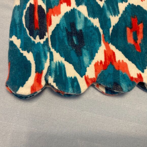 Jones Of NY Scallop Hem Skirt Skort Women Geometric Pull On Stretch XL - Picture 2 of 9